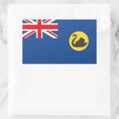 Australische Westerne Australische vlag Rechthoekige Sticker (Tas)