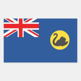 Australische Westerne Australische vlag Rechthoekige Sticker