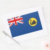 Australische Westerne Australische vlag Rechthoekige Sticker (Envelop)