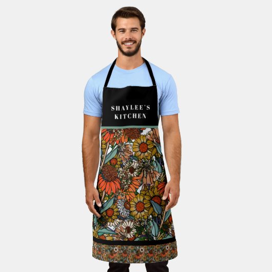 Australische wilde bloem Tuin Apron Schort (Gedragen)