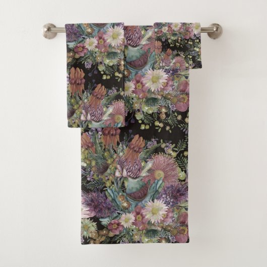 Australische wilde bloemen Bad Handdoek (Insitu)
