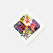 Australische WILDE BLOEMEN - Bloemviering Servet (Hoek)