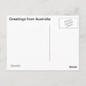 Australische wilde bloemen briefkaart (Achterkant)