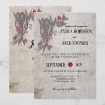 Australische wilde bloemen Gum Tree Trouwkaarten