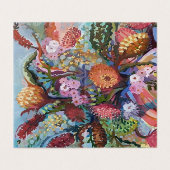 Australische wilde bloemen in vase-Kaart Kaart (Buitenkant ongevouwen)