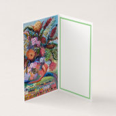 Australische wilde bloemen in vase-Kaart Kaart (Binnen)