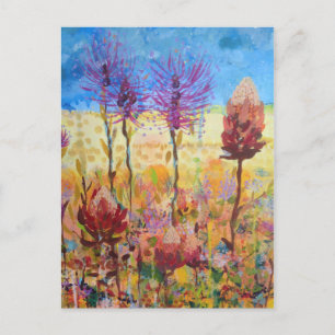 Australische wilde bloemen kunst feestdagenkaart