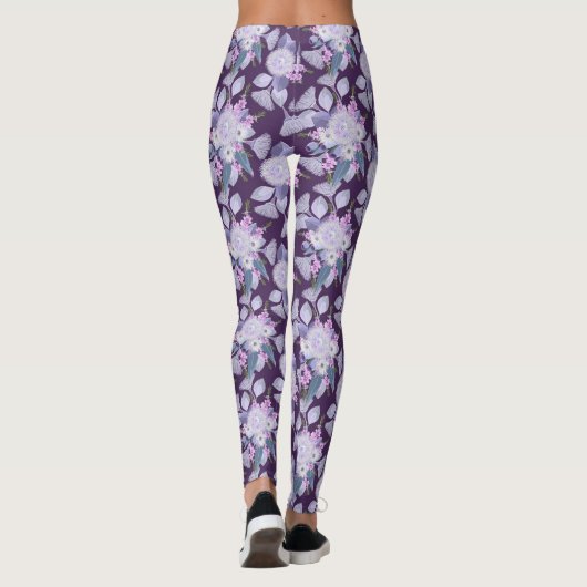 Australische wilde bloemen leggings (Achterkant)