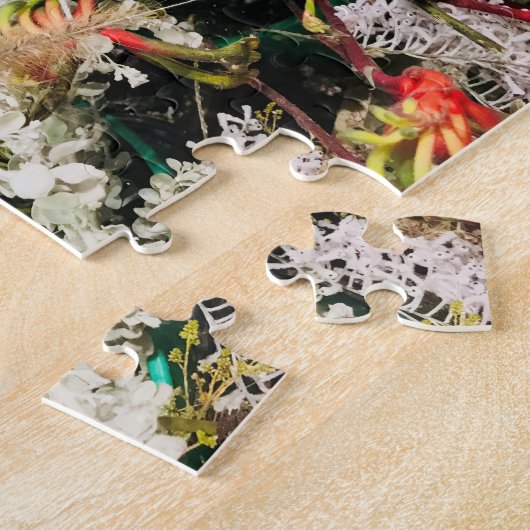 Australische wilde bloemen legpuzzel (Zijkant)