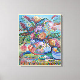 Australische wilde bloemen leven nog canvas afdruk