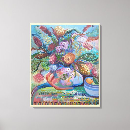 Australische wilde bloemen leven nog canvas afdruk (Voorkant)