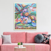 Australische wilde bloemen leven nog canvas afdruk (Insitu (Woonkamer))