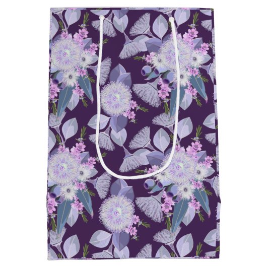 Australische wilde bloemen medium cadeauzakje (Achterkant)