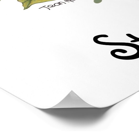 Australische wilde bloemen - Sturt Desert Pea Poster (Hoek)