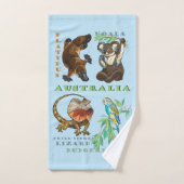 Australische wilde dieren bad handdoek (Handdoek)