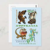 Australische wilde dieren briefkaart (Voorkant / Achterkant)