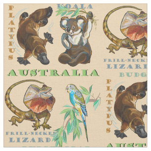 Australische wilde dieren stof