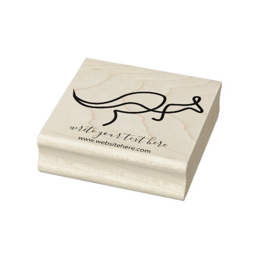 Australische wilde kangoeroe rubberstempel (Stempel)