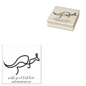 Australische wilde kangoeroe rubberstempel (Gestempeld)