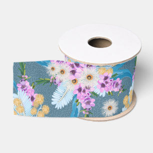Australische Wildebloemenzomer Grosgrain Lint