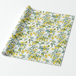 Australische Wildflower Golden Wattle Cadeaupapier