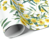 Australische Wildflower Golden Wattle Cadeaupapier (Rol Hoek)