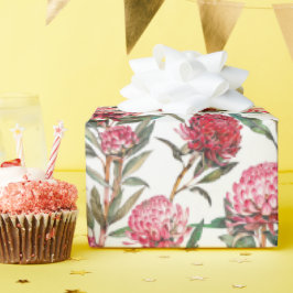 Australische Wildflower Waratah Bloem Cadeaupapier