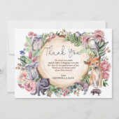 Australische Wildlife inheemse dieren groen bloeme Bedankkaart (Voorkant)