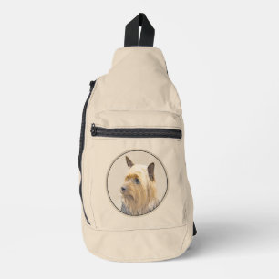 Australische Zijdeachtige Terrier Schilderij Origi Sling Bag