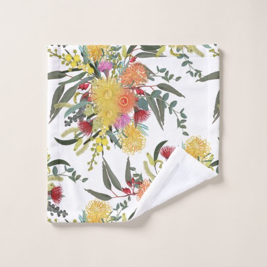 Australische Zomer Struik Blooms Bad Handdoek (Wasdoekje)