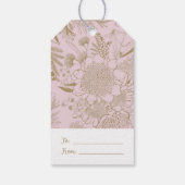 Australische Zomer Struik Blooms Cadeaulabel (Achterkant)