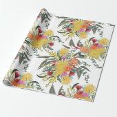 Australische Zomer Struik Blooms Cadeaupapier (Uitgerold)