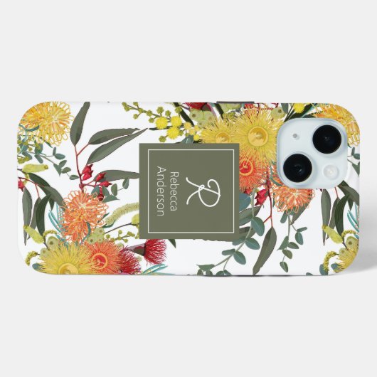 Australische Zomer Struik Blooms Case-Mate iPhone Case (Achterkant (horizontaal))