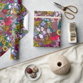 Australische zomertuin cadeaupapier