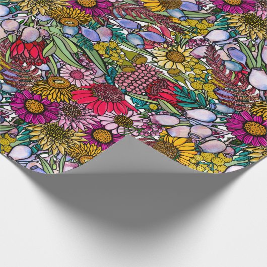 Australische zomertuin cadeaupapier (Hoek)