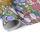 Australische zomertuin cadeaupapier (Rol Hoek)