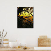 Australische Zonnewende Zonsondergang Poster (Keuken)