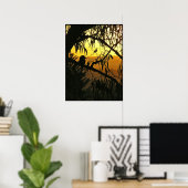 Australische Zonnewende Zonsondergang Poster (Thuiskantoor)