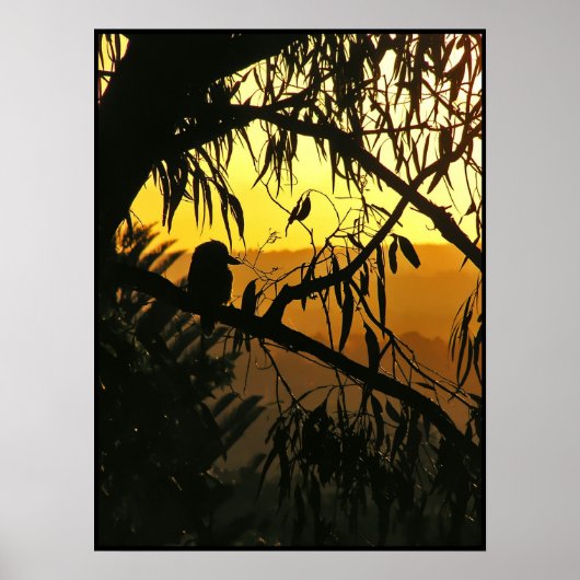 Australische Zonnewende Zonsondergang Poster (Voorkant)