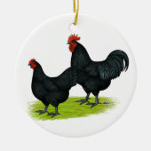 Australorp Black Chickens Keramisch Ornament (Voorkant)
