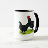 Australorp Black Chickens Mok (Voorkant rechts)
