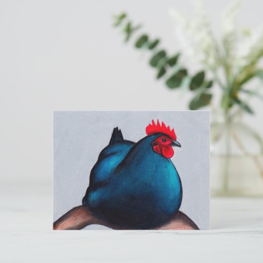 Australorp Chicken Hen Briefkaart (Staand voorkant)