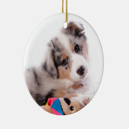 Austran shepherd puppy keramisch ornament (Rechts)