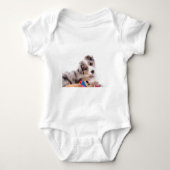 Austran shepherd puppy romper (Voorkant)