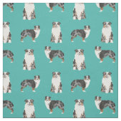 Austrarlian Shepherd blue merle dog Stof (Swatch)