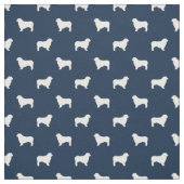 Austrarlian Shepherd dog blue silhouette Stof (Swatch)