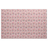Austrarlian Shepherd dog roze  florals Stof (Fat Quarter)