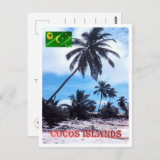 Austraslia - Cocos (Keeling) - Palms - Briefkaart (Voorkant / Achterkant)