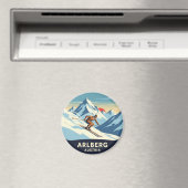 Austria Arlberg Skier Magneet (Insitu (Vaatwasser))
