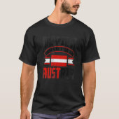 Austria Austrian Austria Flag Happiest When Im In T-shirt (Voorkant)